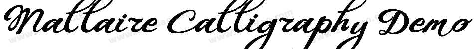 Mallaire Calligraphy Demo字体转换